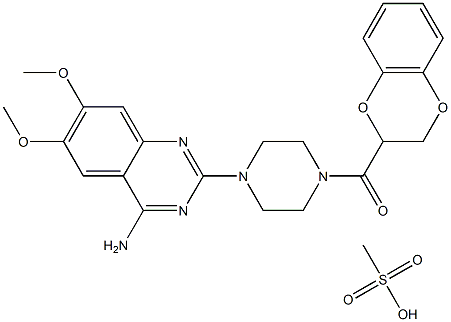 多沙唑嗪甲磺酸 结构式