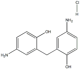 2,2'-亚甲基双-4-氨基苯酚盐酸盐 结构式