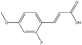 2-氟-4-甲氧基肉桂酸 结构式