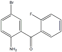 2-氨基-2'-氟-5-溴二苯甲酮 结构式