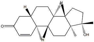 (5S,8R,9S,10R,13S,14S,17S)-17-Hydroxy-10,13,17-trimethyl-4,5,6,7,8,9,10,11,12,13,14,15,16,17-tetradecahydro-3H-cyclopenta[a]phenanthren-3-one 结构式
