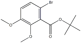 2,3-二甲氧基-6-溴苯甲酸叔丁酯 结构式