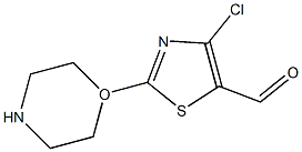 4-CHLORO-2-MORPHOLIN-1YL-THIAZOLE-5-CARBALDEHYDE 结构式