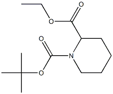 1-BOC-2-哌啶甲酸乙酯 结构式