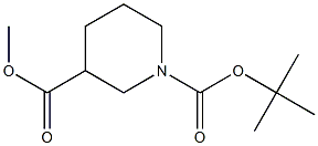 Methyl N-Boc-Piperidine-3-carboxylate 结构式