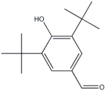 3,5-di-t-butyl-4-hydroxybenzaldehyde 结构式