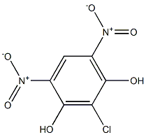 4,6-dinitro-2-chloro-1,3-benzenediol 结构式