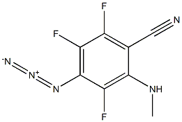 4-azido-2-(methylamino)trifluorobenzonitrile 结构式