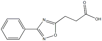 3-(3-phenyl-1,2,4-oxadiazol-5-yl)propionic acid 结构式