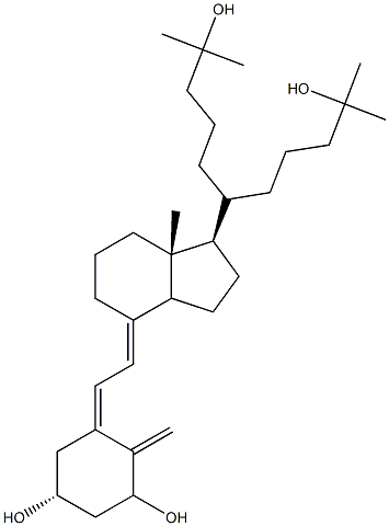 1,25-dihydroxy-21-(3-hydroxy-3-methylbutyl)vitamin D(3) 结构式