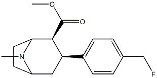 3beta-(4-fluoromethylphenyl)tropane-2beta-carboxylic acid methyl ester 结构式