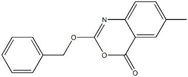 2-benzyloxy-6-methyl-4H-3,1-benzoxazin-4-one 结构式