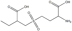 2-amino(4-(2-carboxybutyl)sulfonyl)butanoic acid 结构式