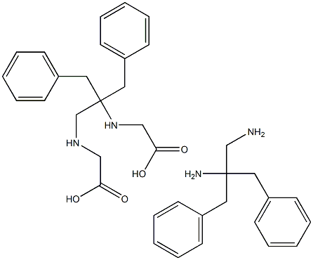 N,N'-bis(dibenzyl)ethylenediaminediacetic acid 结构式