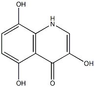 3,5,8-trihydroxy-4-quinolone 结构式