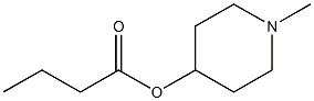 1-methyl-4-piperidinyl n-butyrate 结构式