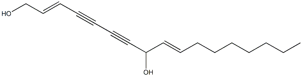heptadeca-2,9-diene-4,6-diyne-1,8-diol 结构式