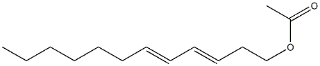 3,5-dodecadienyl acetate 结构式