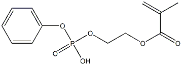 2-methacryloyloxyethyl phenyl phosphoric acid 结构式