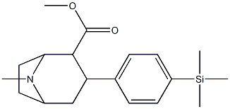 3-(4-trimethylsilylphenyl)tropane-2-carboxylic acid methyl ester 结构式
