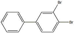 3,4-DIBROMOBIPHENYL 结构式