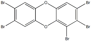 1,2,3,7,8-PENTABROMIDIBENZO-PARA-DIOXIN 结构式