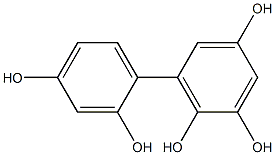 2,3',4,5',6'-BIPHENYLPENTAOL 结构式