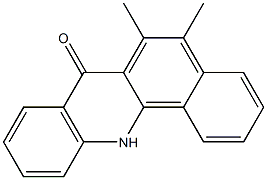 7-OXO-5,6-DIMETHYLBENZ(C)ARCRIDINE 结构式