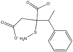 DL-ALPHA-PHENYLETHYLAMINEMERCAPTOSUCCINATE 结构式