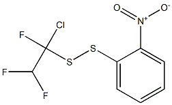 1-CHLORO-1,2,2-TRIFLUOROETHYL-2-NITROPHENYLDISULPHIDE 结构式