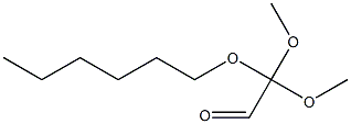 ACETALDEHYDE,(HEXYLOXY)-,DIMETHYLACETAL 结构式