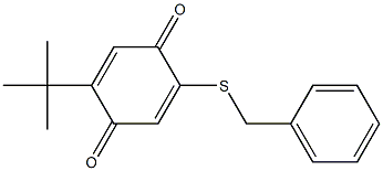 2-BENZYLTHIO-5-TERT-BUTYL-PARA-BENZOQUINONE 结构式