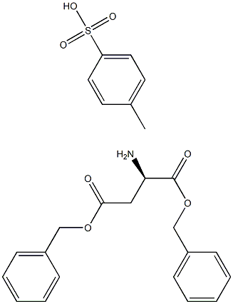 D-ASPARTIC ACID DIBENZYL ESTER TOLUENE-4-SULFONATE 结构式