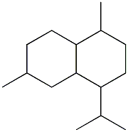 1,6-dimethyl-4-propan-2-yl-decalin 结构式