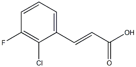 2-CHLORO-3-FLUOROCINNAMIC ACID 结构式