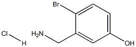 2-BROMO-5-HYDROXYBENZYLAMINE Hydrochloride 结构式