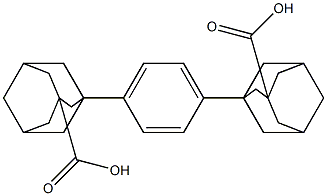 1,4-BIS(3-CARBOXY-1-ADAMANTYL)BENZENE 结构式