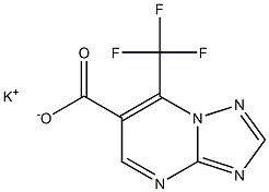 POTASSIUM 7-(TRIFLUOROMETHYL)[1,2,4]TRIAZOLO[1,5-A]PYRIMIDINE-6-CARBOXYLATE 结构式