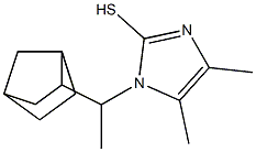 1-(1-BICYCLO[2.2.1]HEPT-2-YLETHYL)-4,5-DIMETHYL-1H-IMIDAZOLE-2-THIOL 结构式