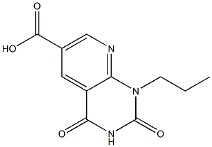 2,4-DIOXO-1-PROPYL-1,2,3,4-TETRAHYDROPYRIDO[2,3-D]PYRIMIDINE-6-CARBOXYLIC ACID 结构式