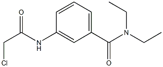 3-[(CHLOROACETYL)AMINO]-N,N-DIETHYLBENZAMIDE 结构式