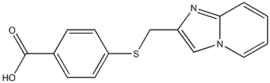 4-[(IMIDAZO[1,2-A]PYRIDIN-2-YLMETHYL)THIO]BENZOIC ACID 结构式