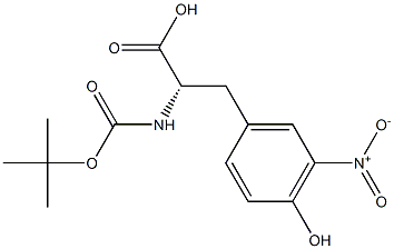 Boc-3-Nitro-Tyrosine 结构式