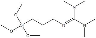 2-[3-(TRIMETHOXYSILYL) PROPYL]-1,1,3,3-TETRAMETHYL GUANIDINE 结构式