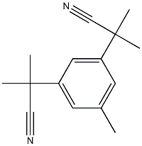 3,5-DI(1-CYANO-1-METHYL ETHYL) TOLUENE 结构式