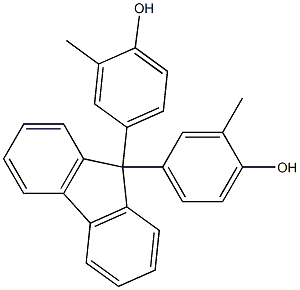 9,9-BIS(3-METHYL-4-HYDROXYPHENYL)FLUORENE 结构式