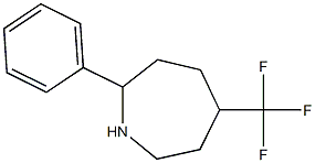 2-PHENYL-5-(TRIFLUOROMETHYL)AZEPANE 结构式