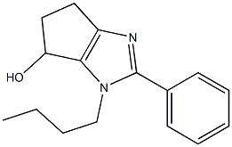 3-BUTYL-2-PHENYL-3,4,5,6-TETRAHYDROCYCLOPENTA[D]IMIDAZOL-4-OL 结构式