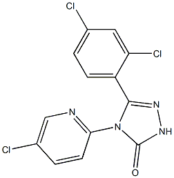 4-(5-CHLORO-PYRIDIN-2-YL)-5-(2,4-DICHLORO-PHENYL)-2,4-DIHYDRO-[1,2,4]TRIAZOL-3-ONE 结构式