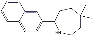 5,5-DIMETHYL-2-(2-NAPHTHYL)AZEPANE 结构式